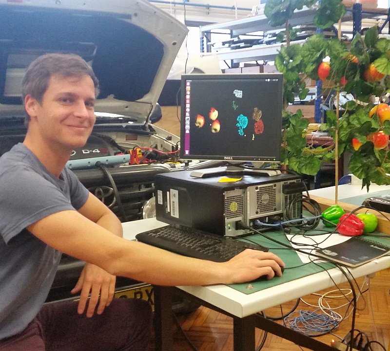 Smart maths allow ACFR scientists to capture 3D images and identify and locate apples in less than half a second