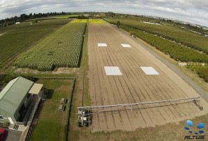 MicroFarm fields and Green Shed meeting venue - image captured by AltusUAS